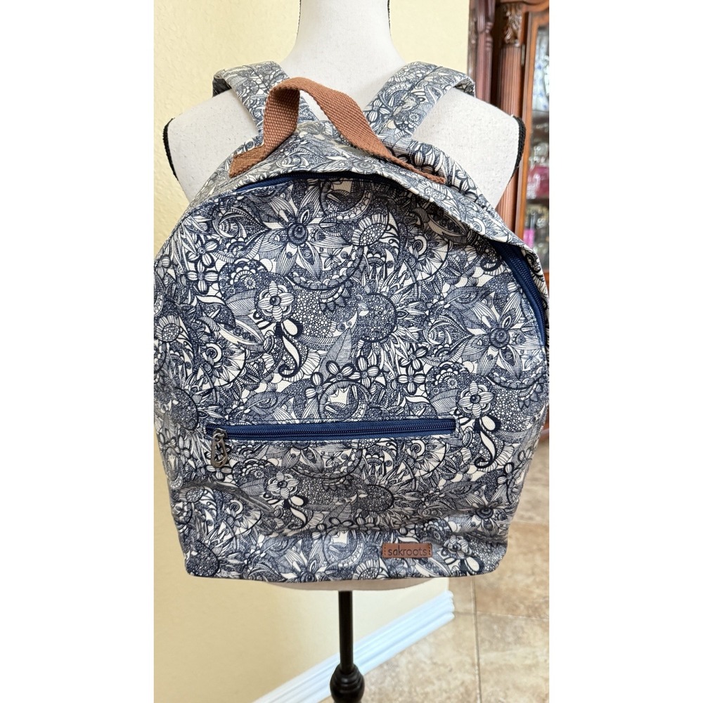 Sakroots Backpack Bookbag Navy White Artist Circle‎ Spirit Desert